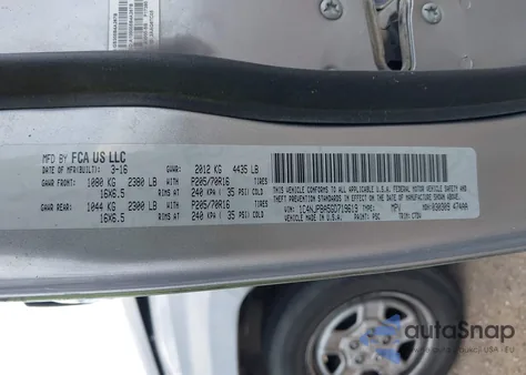 2016 Jeep Patriot Sport из США, поврежденный, VIN 1C4NJPBA5GD719619